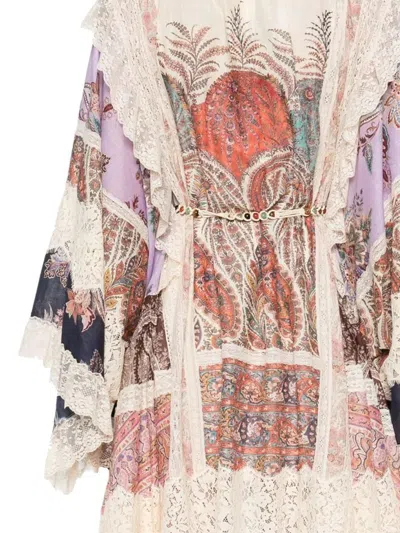 Zimmermann Rhiannon Billow Mini Dress In Multi