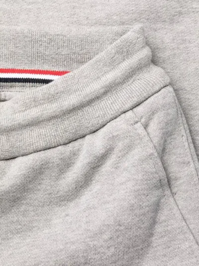 Thom Browne Light Grey 4-bar Engineered Track Pants In Gray