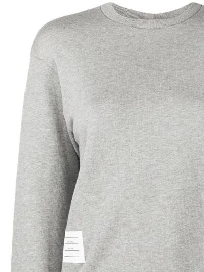 Thom Browne Rwb Stripe Cotton Sweatshirt