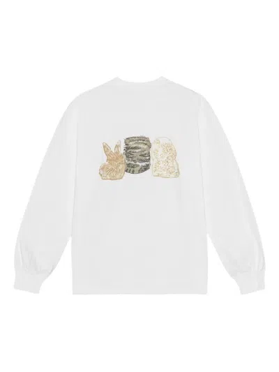 Ganni Oversized Printed Organic And Recycled Cotton-jersey Sweatshirt