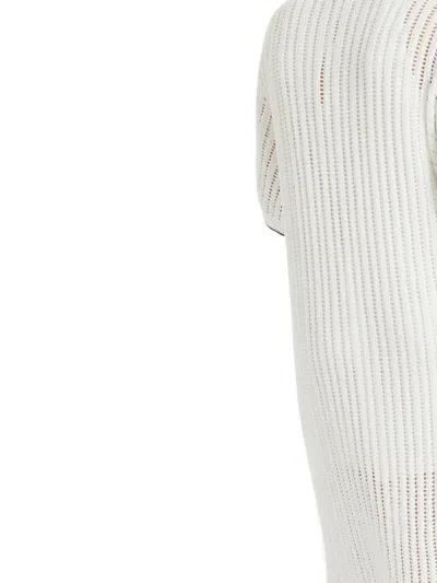 Brunello Cucinelli Women Knitted Midi Dress In White