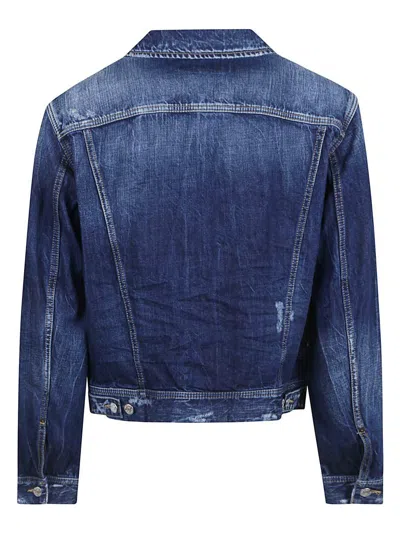 Dsquared2 Jacket In Blue