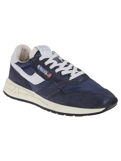 Autry Reelwind Super Vintage Sneakers With Suede Accents In Multi