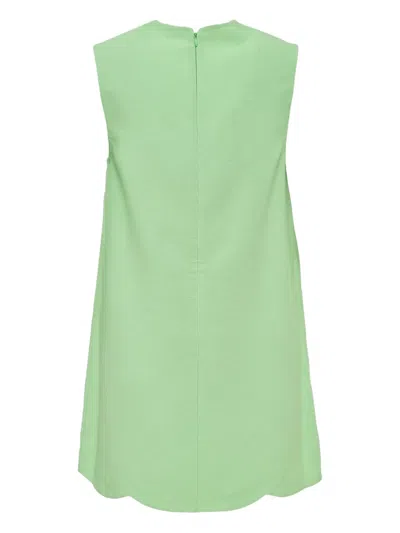 Alexis Adilyn Laser-cut Floral-pattern Mini Dress In Green
