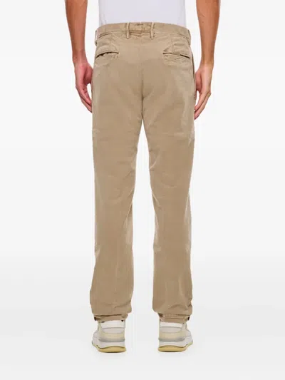Incotex Splatter Print Regular Trousers In Neutral