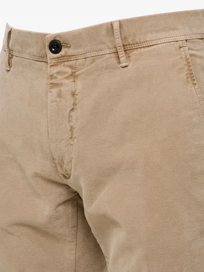 Incotex Splatter Print Regular Trousers In Neutral