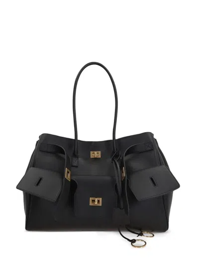 Balenciaga Bel Air Carry All Media Bags In Black