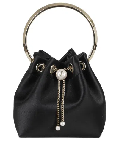 Jimmy Choo Leather Bucket Bag Chain Detail