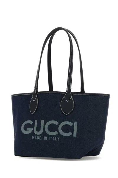 Gucci Women Denim Totissima Reversibile Shopping Bag