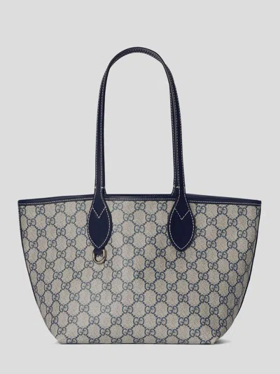Gucci Women Denim Totissima Reversibile Shopping Bag