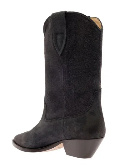 Isabel Marant 'duerto' Beige Western Style Boots In Suede Woman