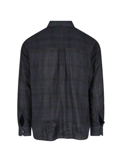 Our Legacy Check Pattern Button-down Shirt With Chest Pocket
