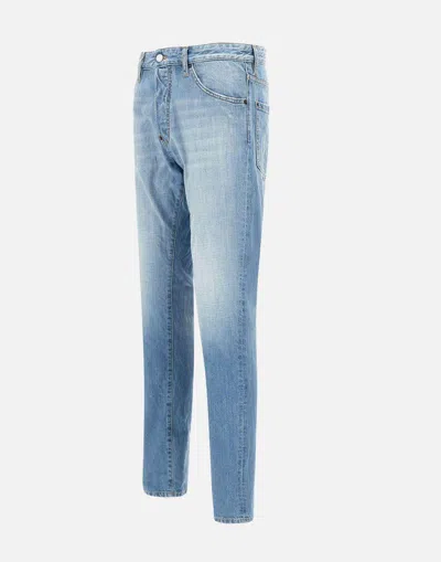 Dsquared2 Light Blue Denim Trousers With Classic Five-pocket Design In Blue