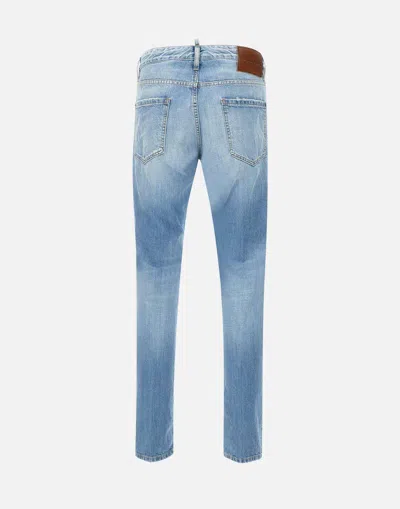 Dsquared2 Light Blue Denim Trousers With Classic Five-pocket Design In Blue