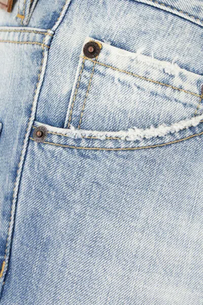 Dsquared2 Light Blue Denim Trousers With Classic Five-pocket Design In Blue