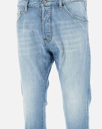 Dsquared2 Light Blue Denim Trousers With Classic Five-pocket Design In Blue