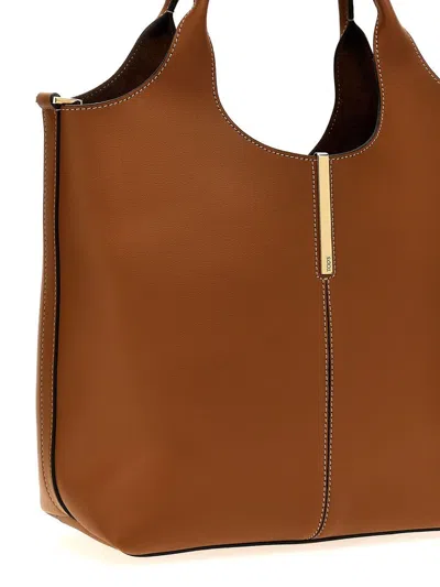 Tod's Brown Leather Top Handle Bag