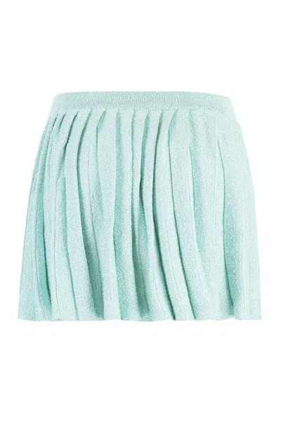 Self-portrait Pleated Knit Skirt