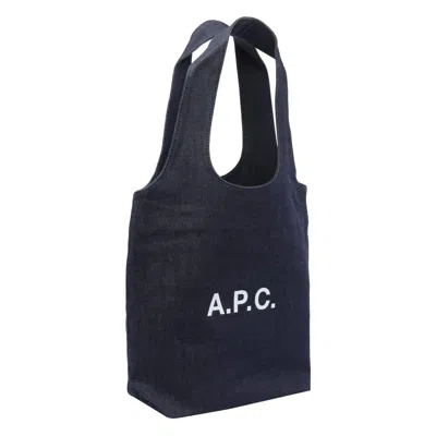 Apc A.p.c. Small Ninon Denim Tote Bags