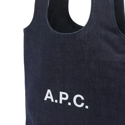 Apc A.p.c. Small Ninon Denim Tote Bags