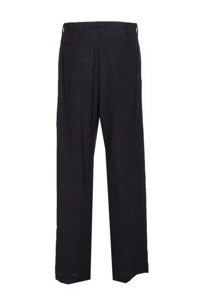 Brunello Cucinelli Sartorial Track Trousers In Fluid Twill Wool Crepe In Black