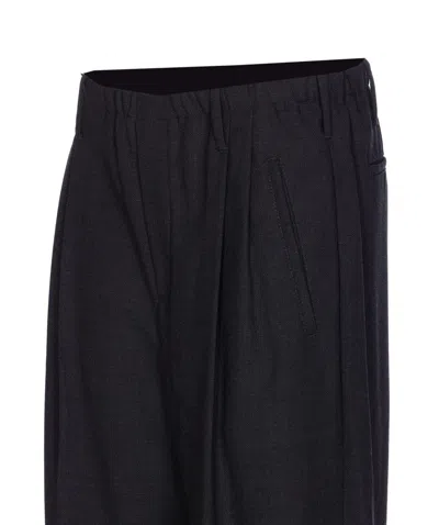 Brunello Cucinelli Sartorial Track Trousers In Fluid Twill Wool Crepe In Black