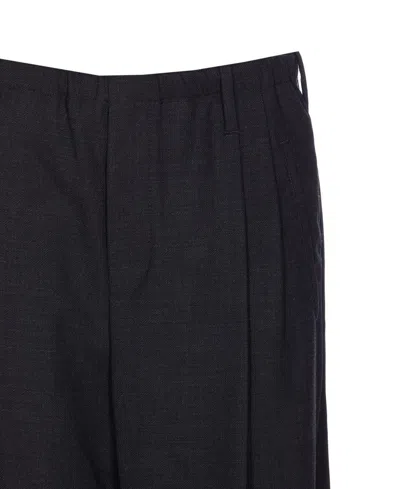 Brunello Cucinelli Sartorial Track Trousers In Fluid Twill Wool Crepe In Black