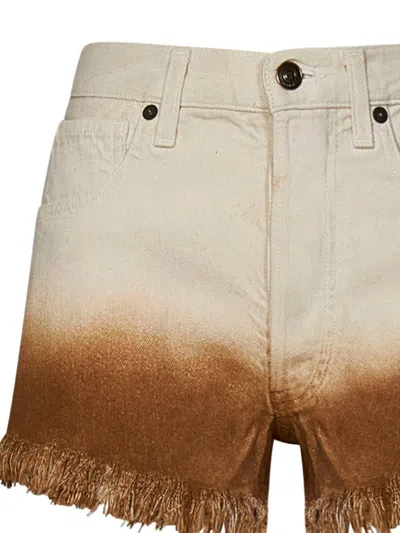 Alanui Bright Hues Denim Shorts Clothing