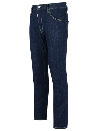 Dsquared2 Men Cool Guy Jeans With Contrasting Stitching In Blue