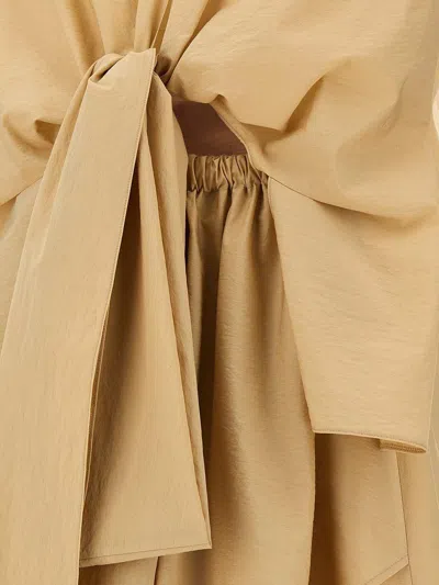 Fabiana Filippi Cotton Midi Dress In Neutral