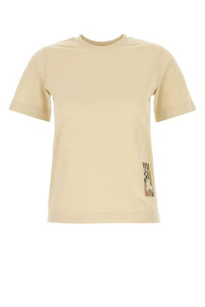 Burberry T-shirts And Polos In Neutral
