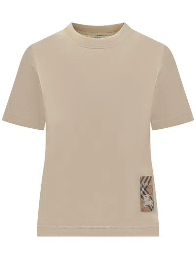Burberry T-shirts And Polos In Neutral