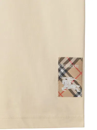 Burberry T-shirts And Polos In Neutral