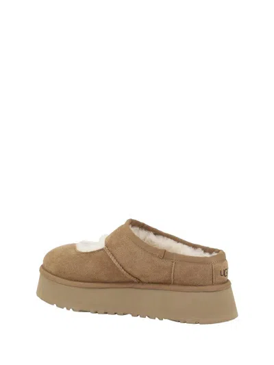 Ugg 'bea Mary Jane' Brown Mules With Cut-out Detail In Brown