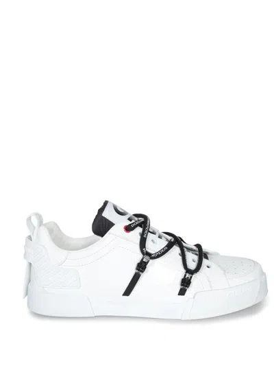 Dolce & Gabbana Dolce And Gabbana White Insert Portofino Sneakers In White