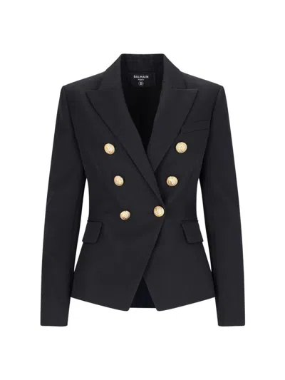 Balmain 6-button Double-breasted Wool Blazer