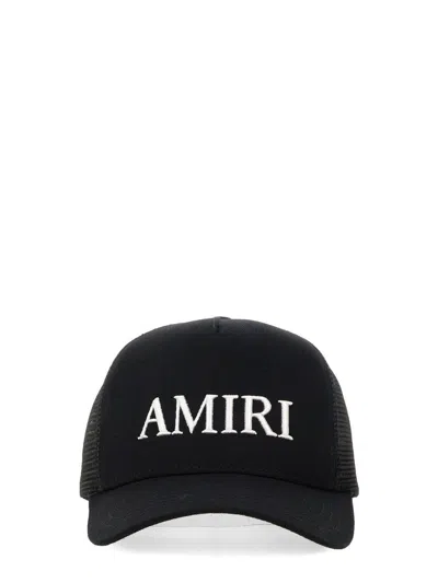 Amiri Black Cotton Baseball Hat