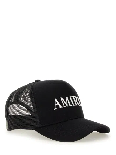 Amiri Black Cotton Baseball Hat