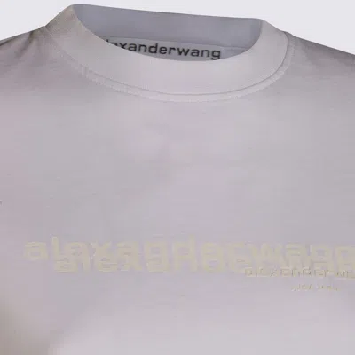 Alexander Wang Cotton Shrunken Logo T-shirt In White