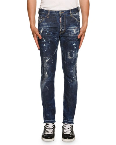 Dsquared2 American Pie Slim Fit Jeans In Blue