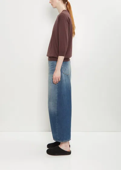 6397 Cashmere Wool Elbow Crew In Brown