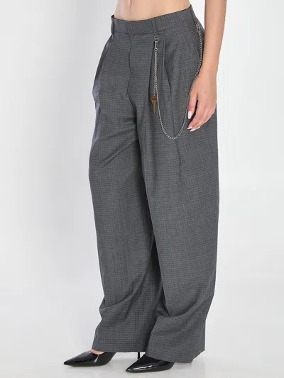 Alexander Wang Grey Wool-blend Trousers
