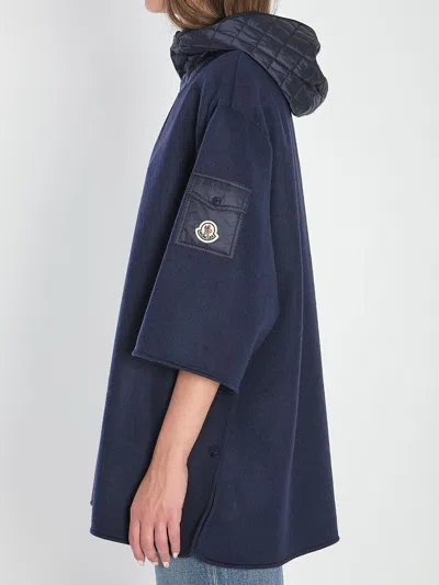 Moncler Hooded Wool Cape