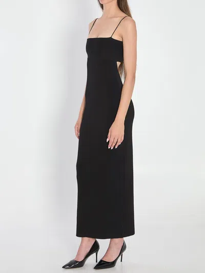 Alexander Wang Midi Dress With Cami Band In Black
