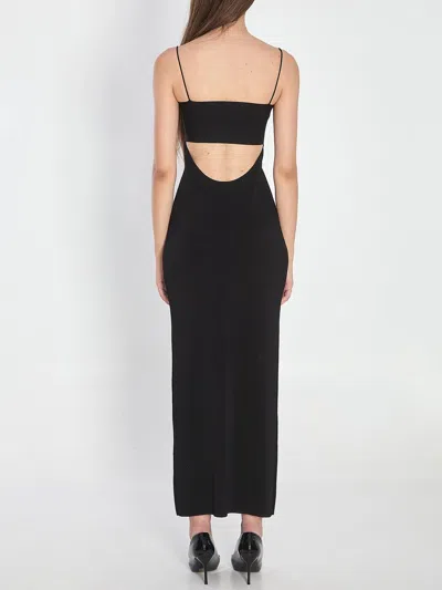 Alexander Wang Midi Dress With Cami Band In Black