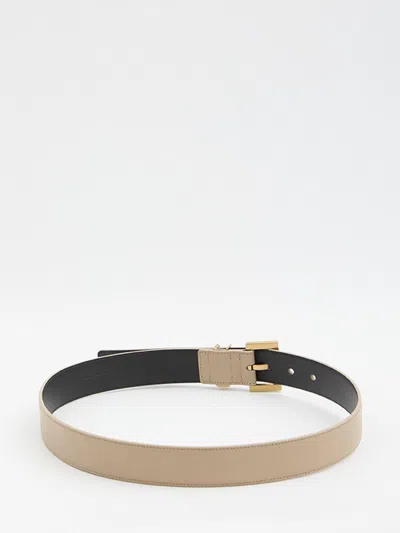 Saint Laurent Cassandre Belt With Square Buckle