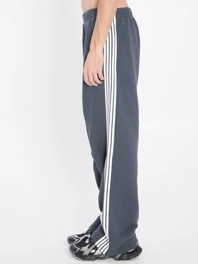 Balenciaga Loop Sports Icon Baggy Track Pants In Gray