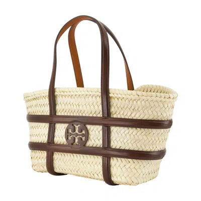 Tory Burch Ella Straw Small Shopper Bag