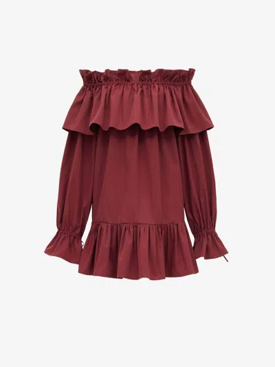 Saint Laurent Mini Ruffle Dress