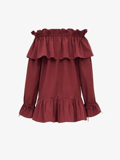 Saint Laurent Mini Ruffle Dress